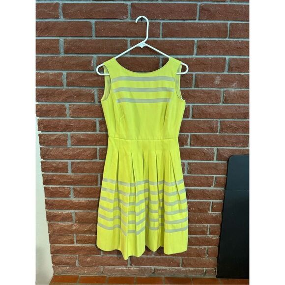 Lafayette 148 Yellow Fit & Flare Dress *note - Picture 3 of 13